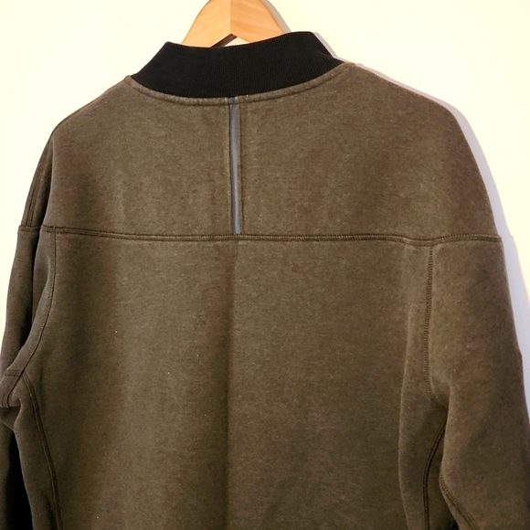 Lululemon Olive & Black Thick XL Jacket Two Button Front Unique Look - Picture 6 of 7